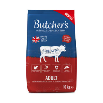 Butcher's Adult, sucha karma dla psów dorosłych, z wołowiną 10kg