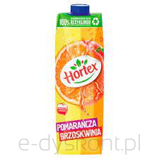 Hortex Pomarańcza Brzoskwinia Napój Karton 1 L