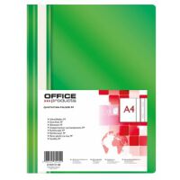 Office Products Skoroszyt, PP, A4, miękki, 100/170mikr., zielony [BIURO]