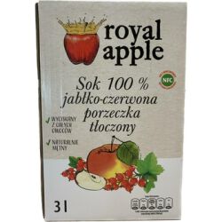 Royal Apple Sok Jabłko-Czerwona Porzeczka NfcTłoczony 3L