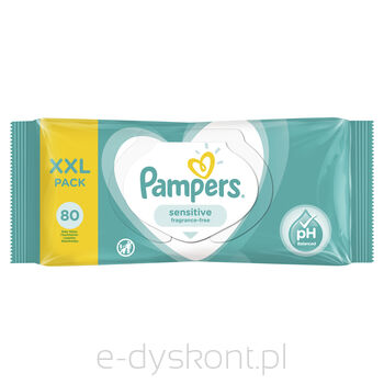 Pampers Chusteczki Pielegnacyjne Sensitive 80 Szt