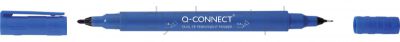 Q-Connect Marker do płyt CD/DVD Dual, 0,4Mm I 1 Mm (Linia), Niebieski