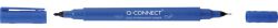 Q-Connect Marker do płyt CD/DVD Dual, 0,4Mm I 1 Mm (Linia), Niebieski