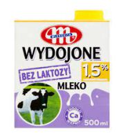 Mlekovita Mleko UHT Wydojone Bez Laztozy 1,5% Tł. 500Ml