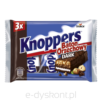 Knoppers Baton Orzechowy Dark 120G (3X40G)