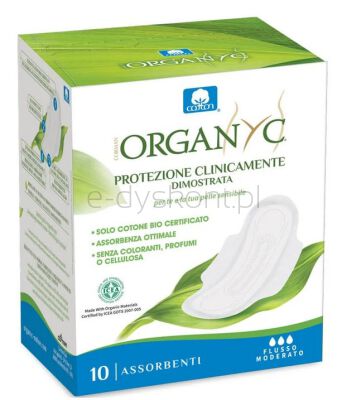 Organ(Y)C Podpaski sanitarne na dzień 10szt BIO