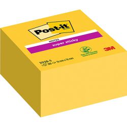 Post-It Kostka Samoprzylepna Super Sticky (2028-S), 76X76Mm, 1X350 Kart., Ultra Żółta 