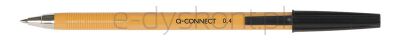 Q-Connect Długopis Z Wymiennym Wkładem 0,4Mm (Linia), Czarny