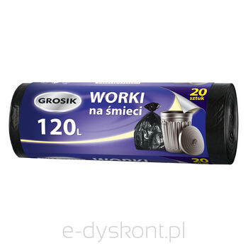 Grosik Worki Na Śmieci 120 L 20 Sztuk