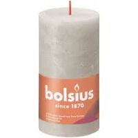 Bolsius Świeca Pieńkowa Rustic 130/68 Shine Szary Piasek