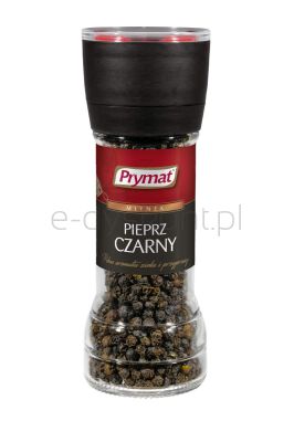 Prymat Pieprz czarny ziarnisty, młynek, 47g
