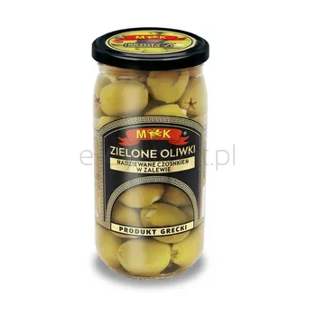 Mk Oliwki Zielone Nadziewane Czosnkiem 350 G