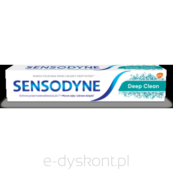 Sensodyne Deep Clean Pasta Do Nadwrażliwych Zębów Z Fluorem Wzmacniająca I Utwardzająca Szkliwo, 75 Ml