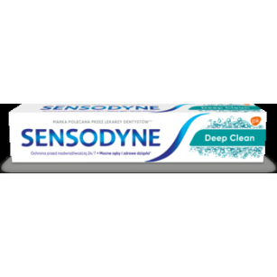 Sensodyne Deep Clean Pasta do nadwrażliwych zębów z fluorem wzmacniająca i utwardzająca szkliwo, 75 ml