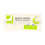 Q-Connect Bloczek Samoprzylepny 100% Recycled, 38X51Mm, 3X100 Kart., Żółty  - 2