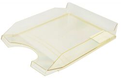 Office Products Szufladka Na Biurko Polistyren/Pp, A4, Transparentna Żółta