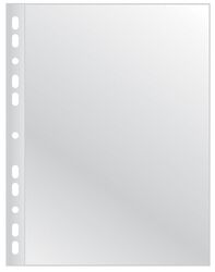 Koszulki na dokumenty Q-CONNECT, poszerzane, PP, A4, groszkowe, 100mikr., 50szt.