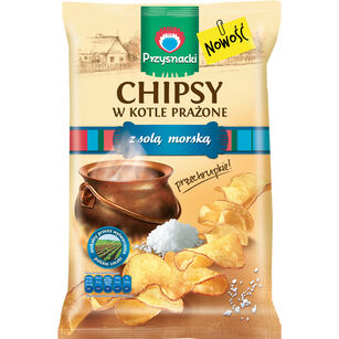 Przysnacki Chipsy W Kotle Prażone Z Solą Morską 125 G