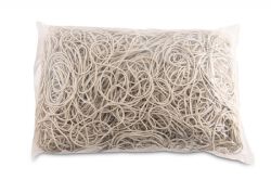 Office Products Gumki Recepturki średnica 60mm, 1,5x1,5mm, 60% kauczuku, 1000g, zgrzewka, białe
