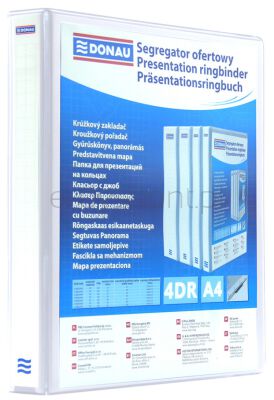 Donau Segregator ofertowy PP, A4/4RD/40, biały 