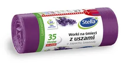 Stella Worki na śmieci z uszami zapach lawendy, 35 l, 24 szt., lawendowy