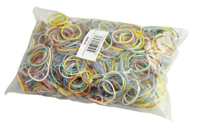 Gumki Recepturki Q-Connect, 250G, Średnica 25Mm, Mix Kolorów