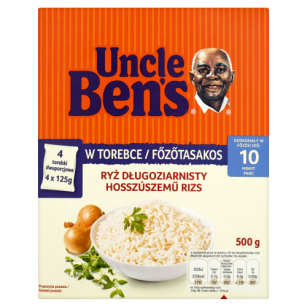 Uncle Bens Ryż Długoziarnisty 500 G (4 Torebki)