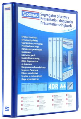 Donau Segregator ofertowy PP, A4/4RD/30, niebieski