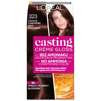 L'Oreal Paris Casting CreMe Gloss Farba Do Włosów 323 Ciemna Czekolada 180 Ml