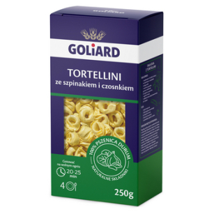 Goliard Tortellini ze szpinakiem i czosnkiem 250 g