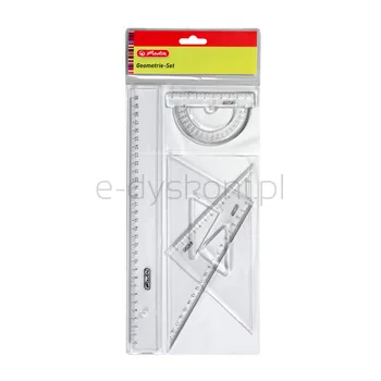 Komplet geometryczny Herlitz 4 częściowy