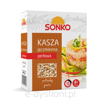 Sonko Kasza Jęczmienna Perłowa 4X100 G.