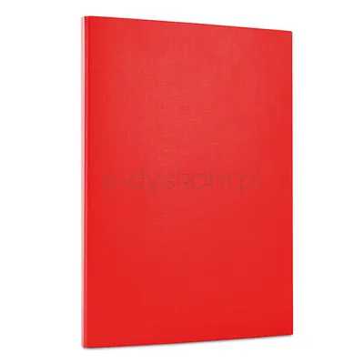 Office Products Teczka z rzepem PP A4/1,5cm, 3-skrz., czerwona 