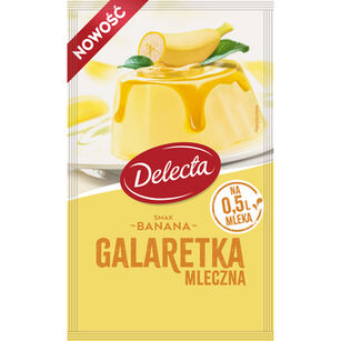 Delecta Galaretka mleczna smak banana 60 g