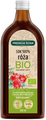 Premium Rosa Dzika Róża Sok 100%  Bio  B/C 500Ml