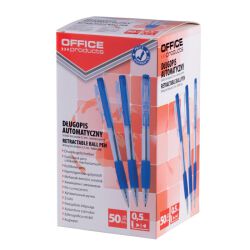 Office Products Długopis automatyczny 0,7mm, niebieski