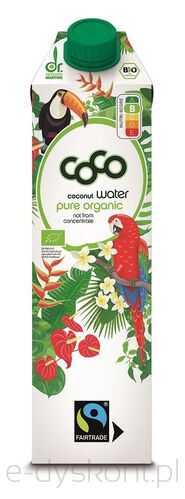 Woda Kokosowa Fair Trade Bio 1 L - Coco (Dr Martins) [BIO]