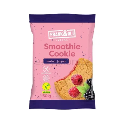 Frank & Oli Smoothie Cookie ciastko owsiane z nadzieniem z maliny i jeżyny 50 g
