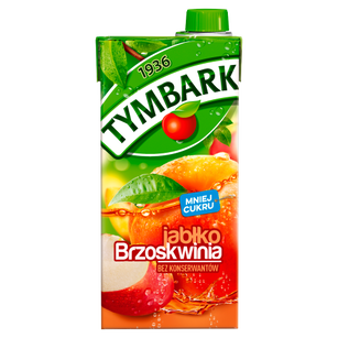 Tymbark Napój Jabłko Brzoskwinia 1 L