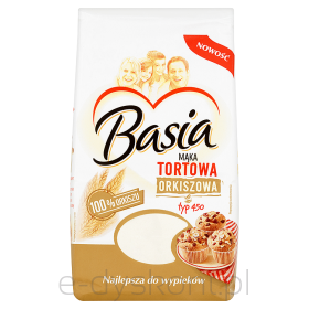 Basia Mąka Orkiszowa Tortowa Typ 450  0,9 Kg