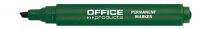 Office Products Marker permanentny ścięty, 1-5mm (linia), zielony  - 2