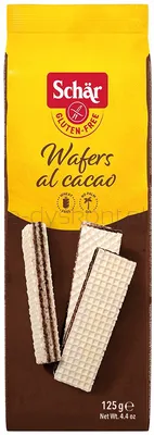 Wafers Cacao-Wafle Z Kremem Kakaowym Bezgl. 125 G