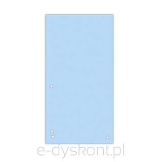Przekładki DONAU, karton, 1/3 A4, 235x105mm, 100szt., niebieskie