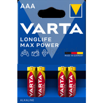 Varta Baterie Longlife Max Power Lr03 Aaa 4 Szt.