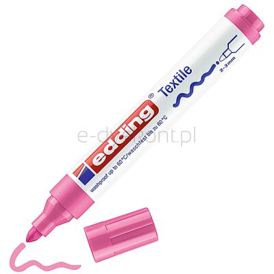 Edding Marker tekstylny e-4500 2-3 mm, różowy [BIURO]