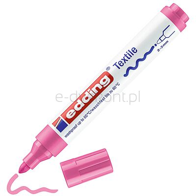 Edding Marker tekstylny e-4500 2-3 mm, różowy [BIURO]