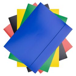 Office Products Teczka Z Gumką, Karton/Lakier, A4, 320Gsm, 3-Skrz., Mix Kolorów