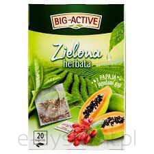 Big-Active Herbata Zielona Z Papają I Jagodami Goji (20Tb X 1,7G)