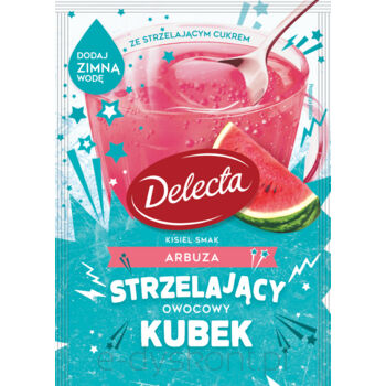 Delecta OK Kisiel na zimno z cukrem strzelającym smak arbuza 34g