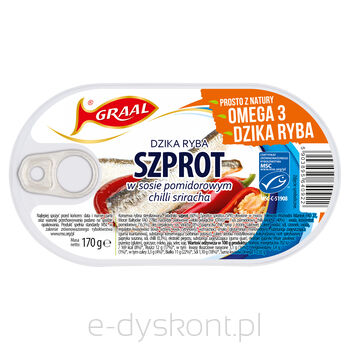 Graal Szprot W Sosie Pomidorowym Chilli Sriracha 170G